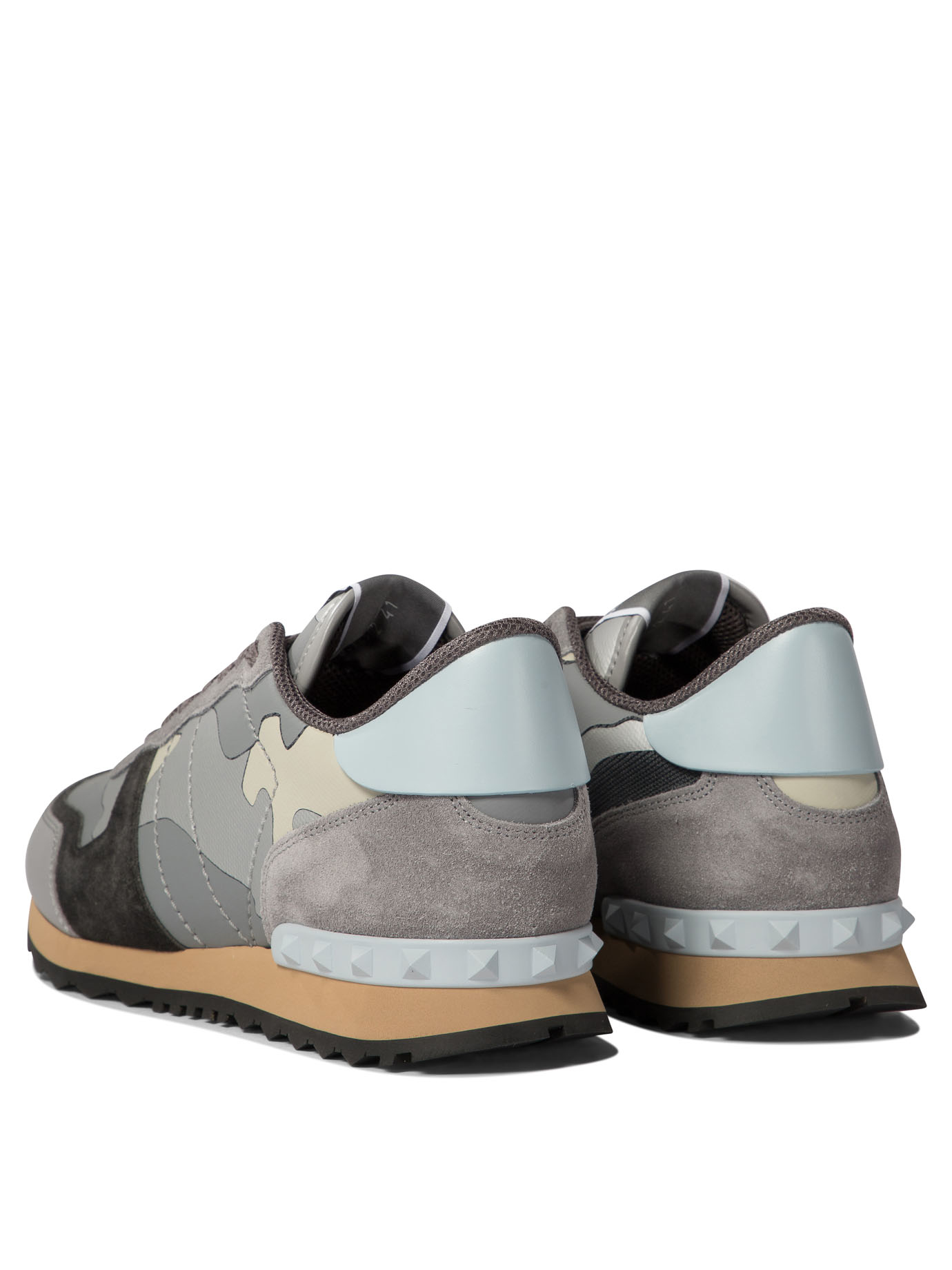 VALENTINO GARAVANI Grey Rockrunner Camouflage sneakers